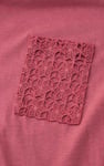 Lace Pocket V-Neck Tee