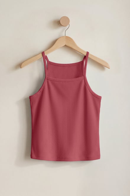 Square Neck Ribbed Cami