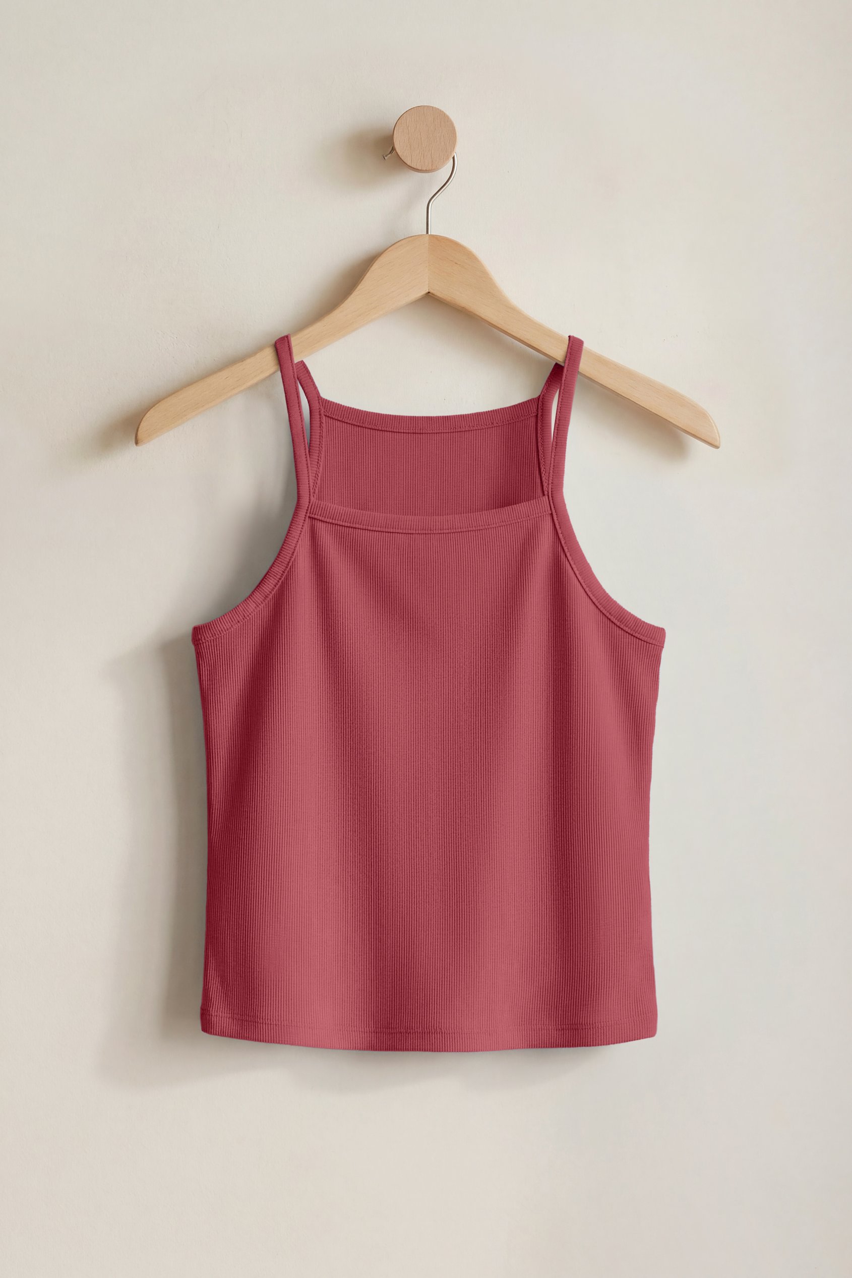 Square Neck Ribbed Cami