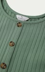 Ribbed Front Button Tank Top