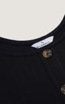 Ribbed Front Button Tank Top