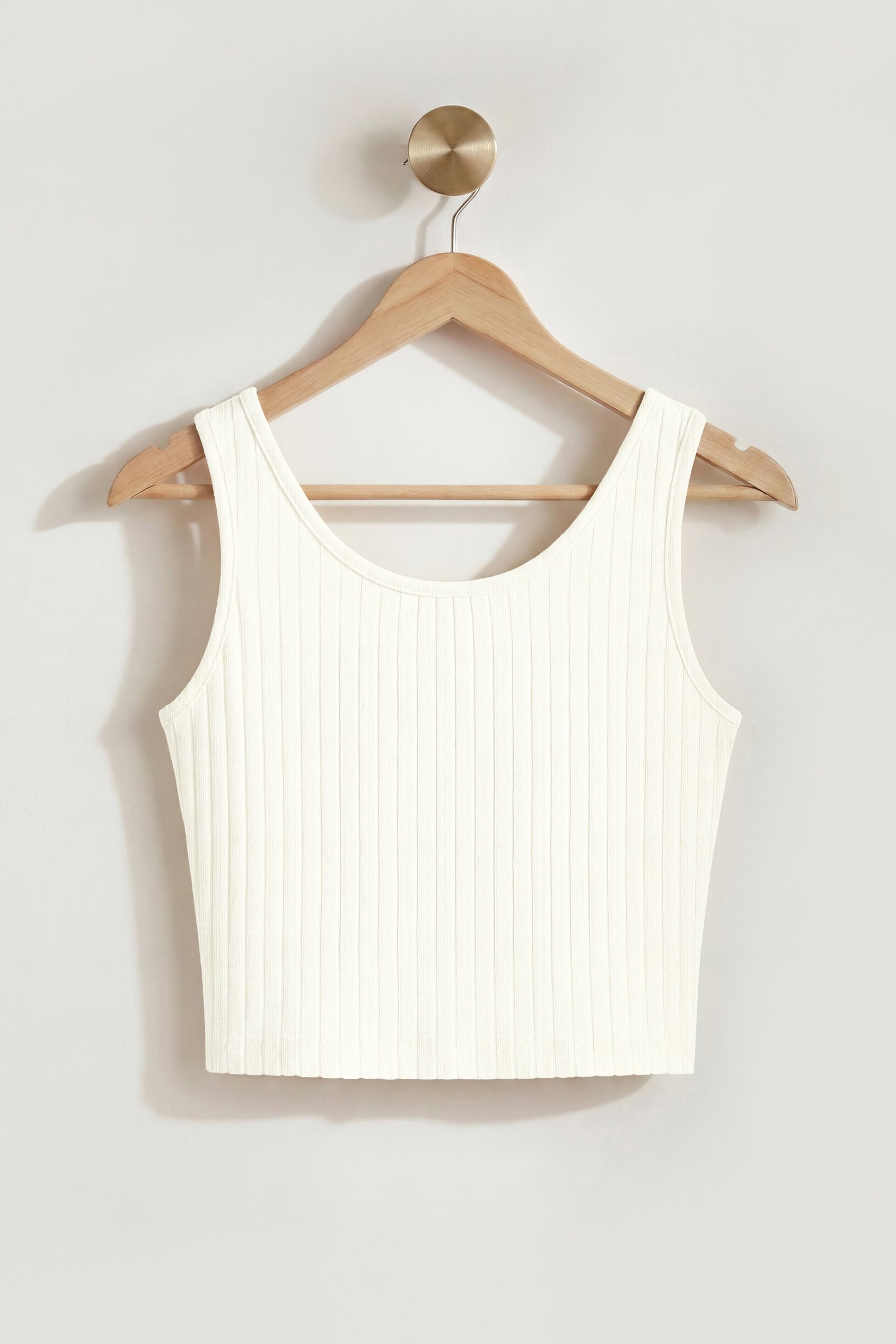 Ribbed Front Button Tank Top