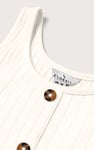 Ribbed Front Button Tank Top