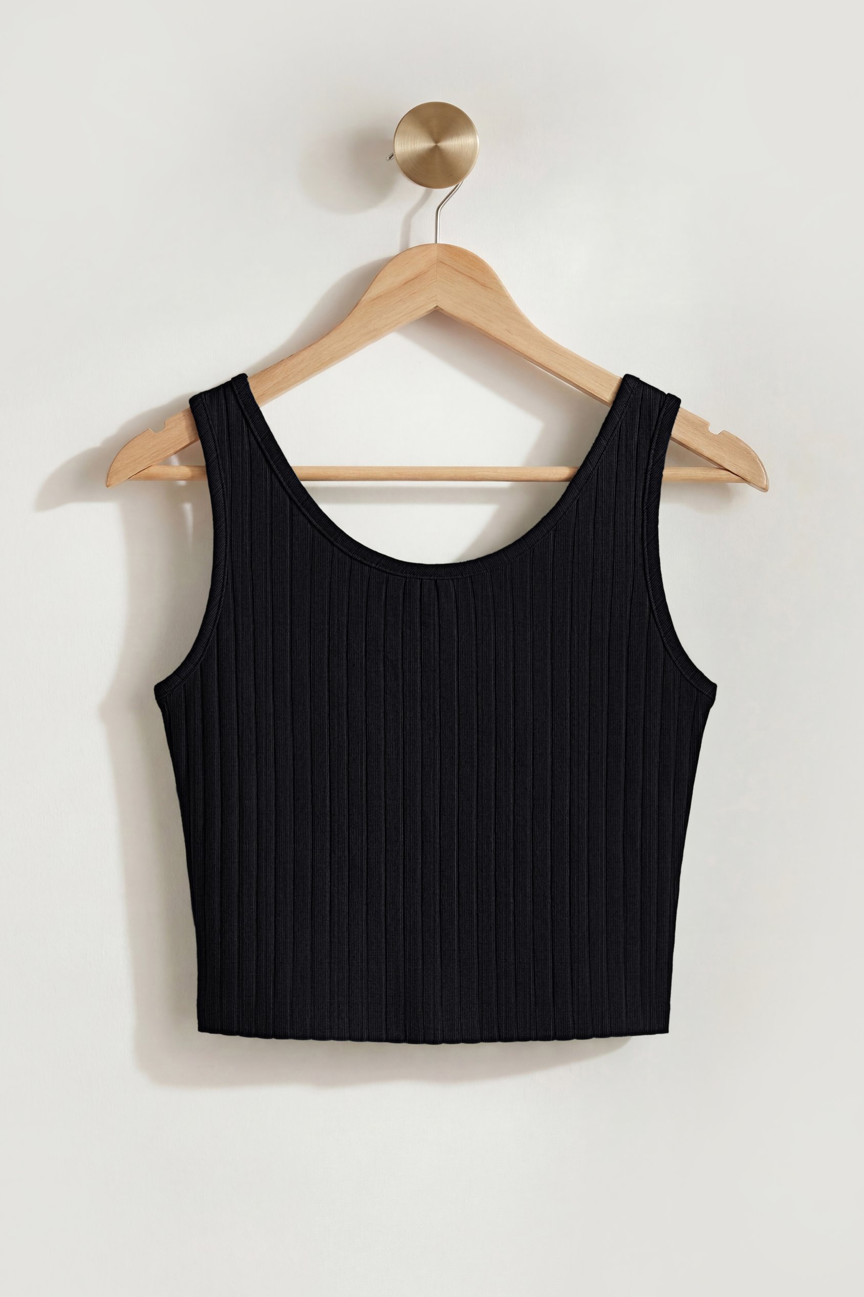 Ribbed Front Button Tank Top