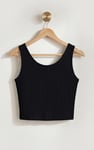 Ribbed Front Button Tank Top