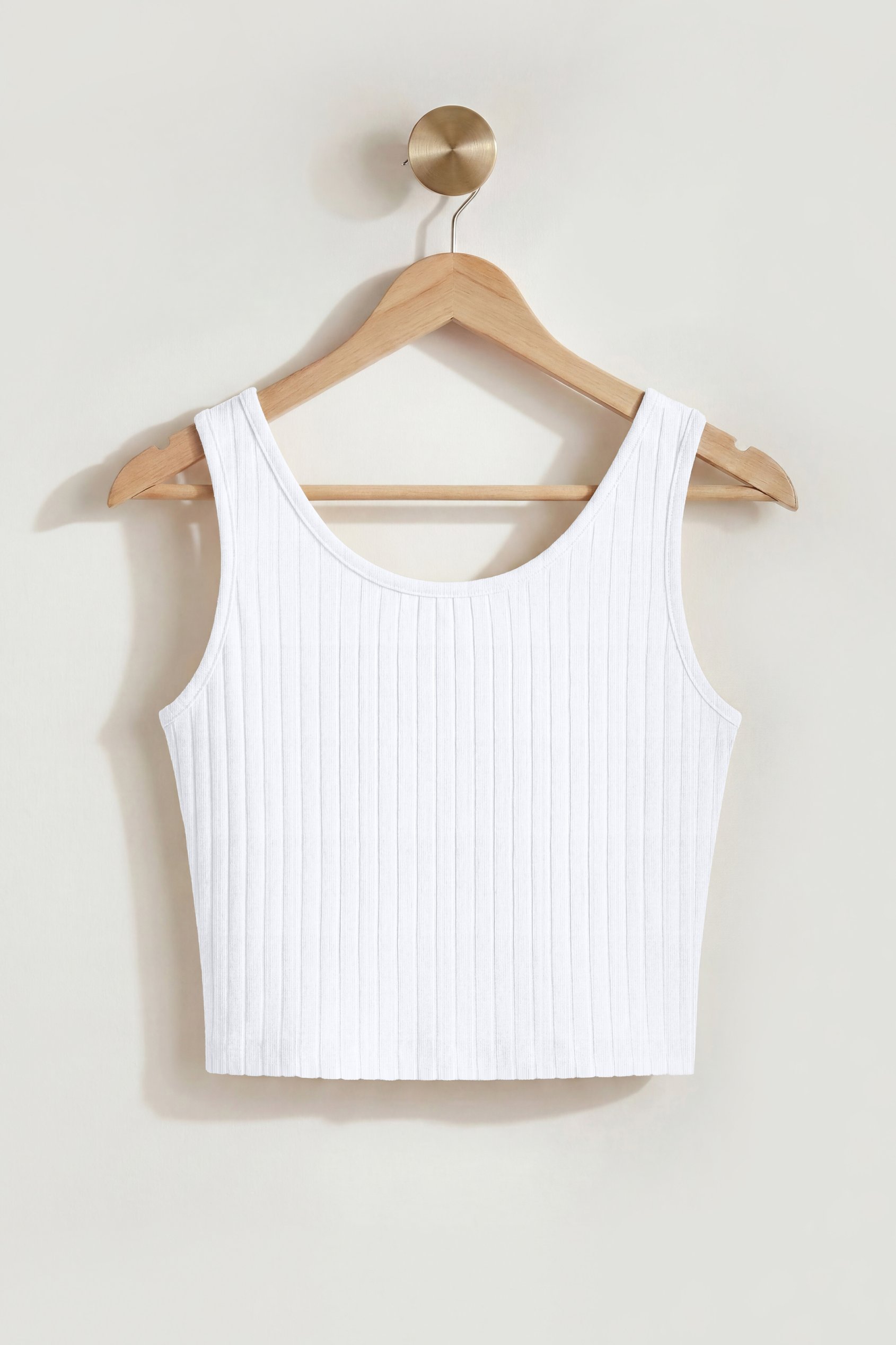 Ribbed Front Button Tank Top