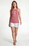 Motif Embroidered Tank Top