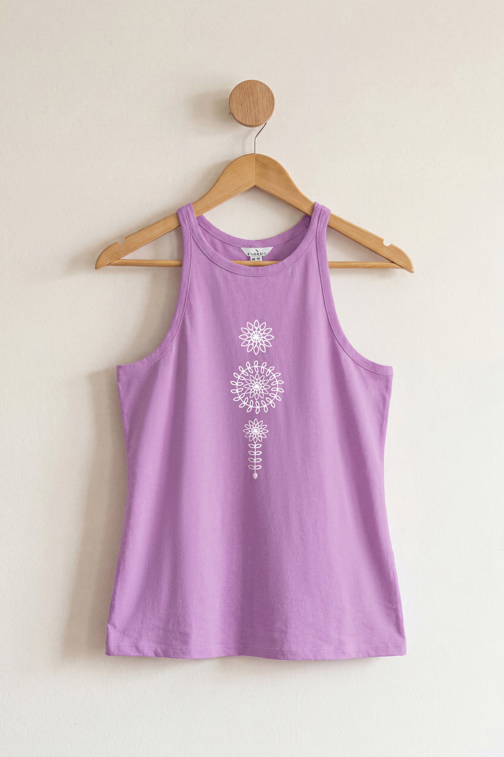 Motif Embroidered Tank Top