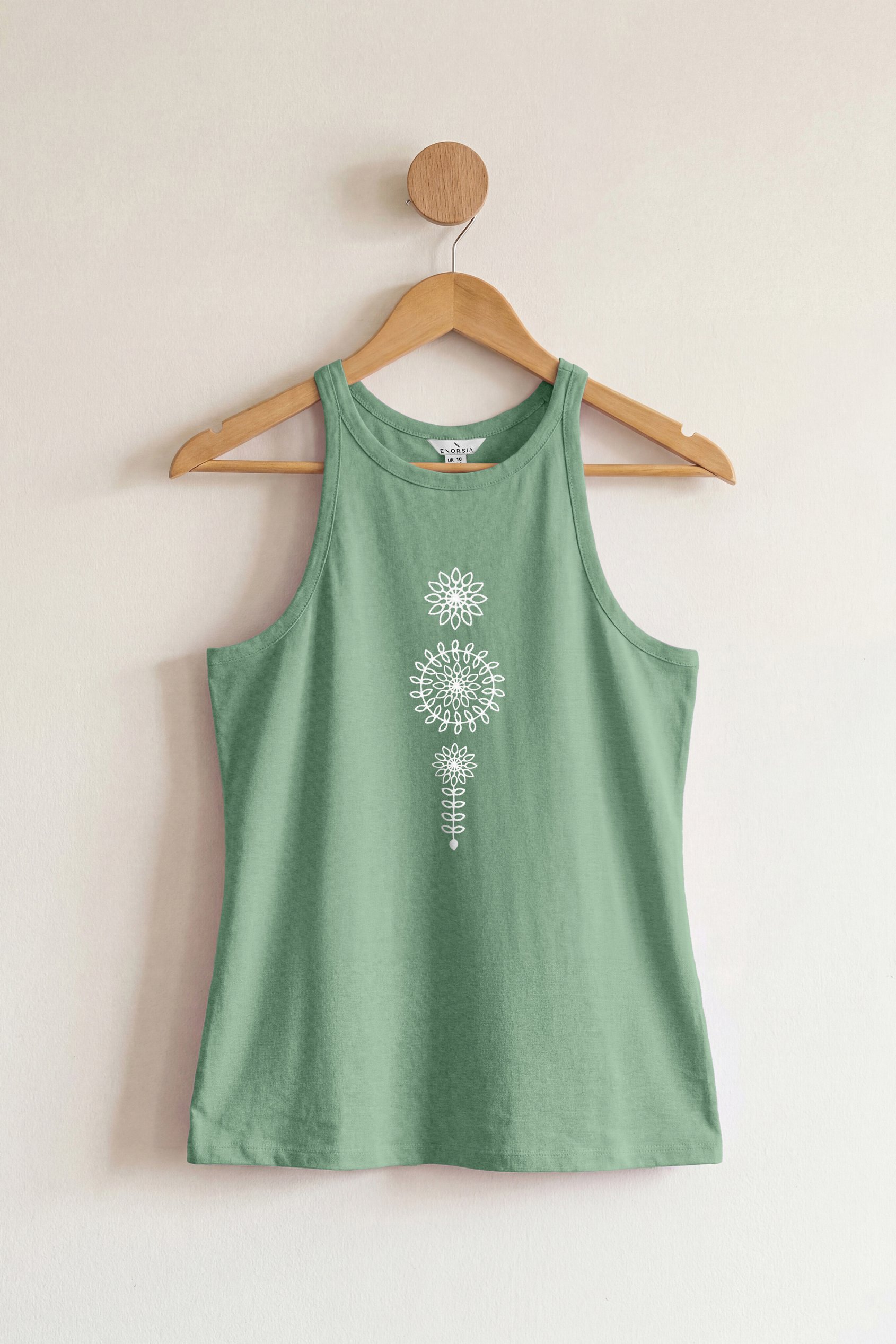 Motif Embroidered Tank Top