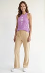 Motif Embroidered Tank Top