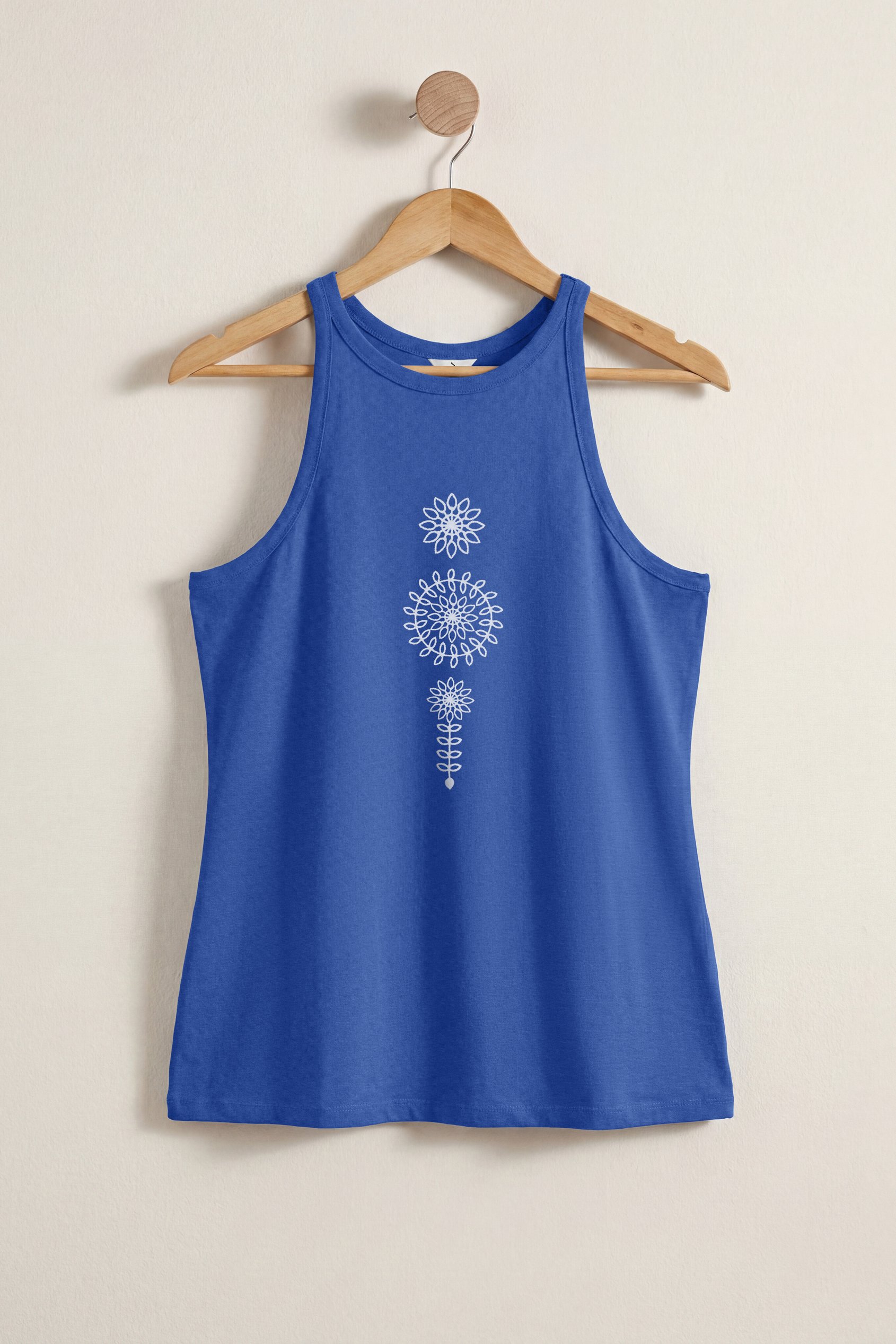 Motif Embroidered Tank Top