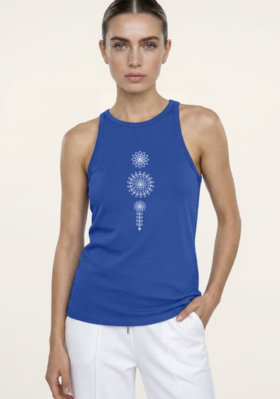 Motif Embroidered Tank Top