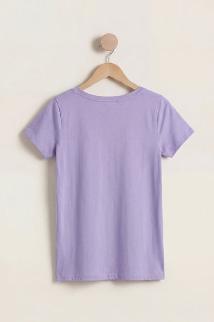 Lace Pocket V-Neck Tee