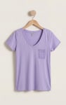 Lace Pocket V-Neck Tee