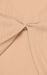 Twisted Front Pin Tuck Jersey Cropped Top