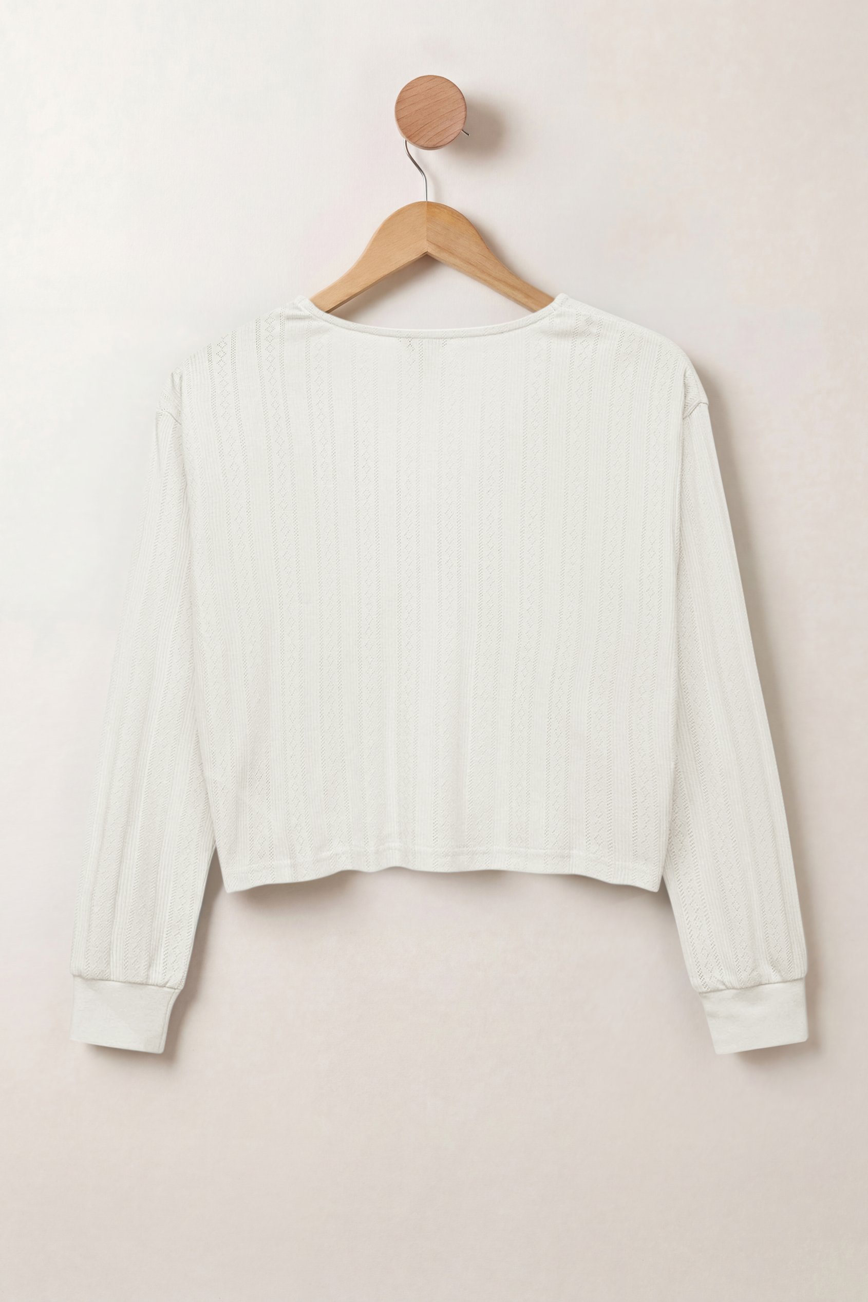 Twisted Front Pin Tuck Jersey Cropped Top