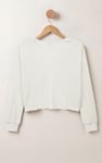 Twisted Front Pin Tuck Jersey Cropped Top