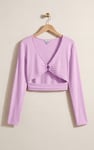O-Ring Cut Out V-Neck Long Sleeves Top