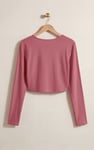 O-Ring Cut Out V-Neck Long Sleeves Top