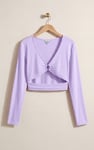 O-Ring Cut Out V-Neck Long Sleeves Top