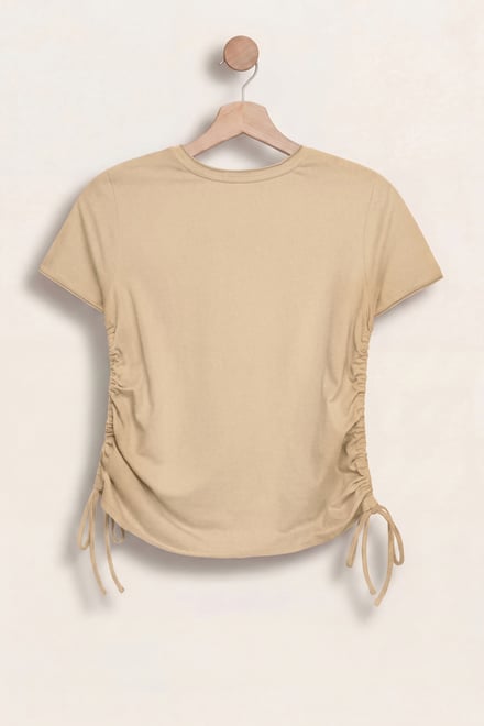 Ruched Side Seam T-Shirt
