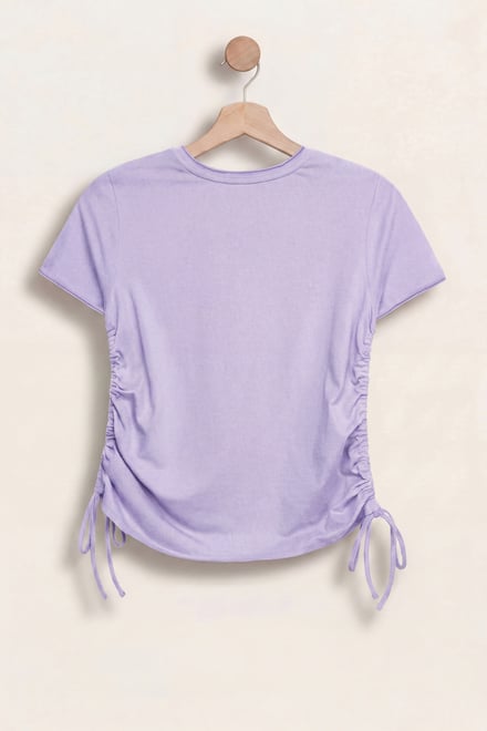 Ruched Side Seam T-Shirt