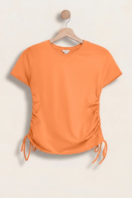 Ruched Side Seam T-Shirt