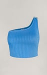 One Shoulder Crop Vest Top