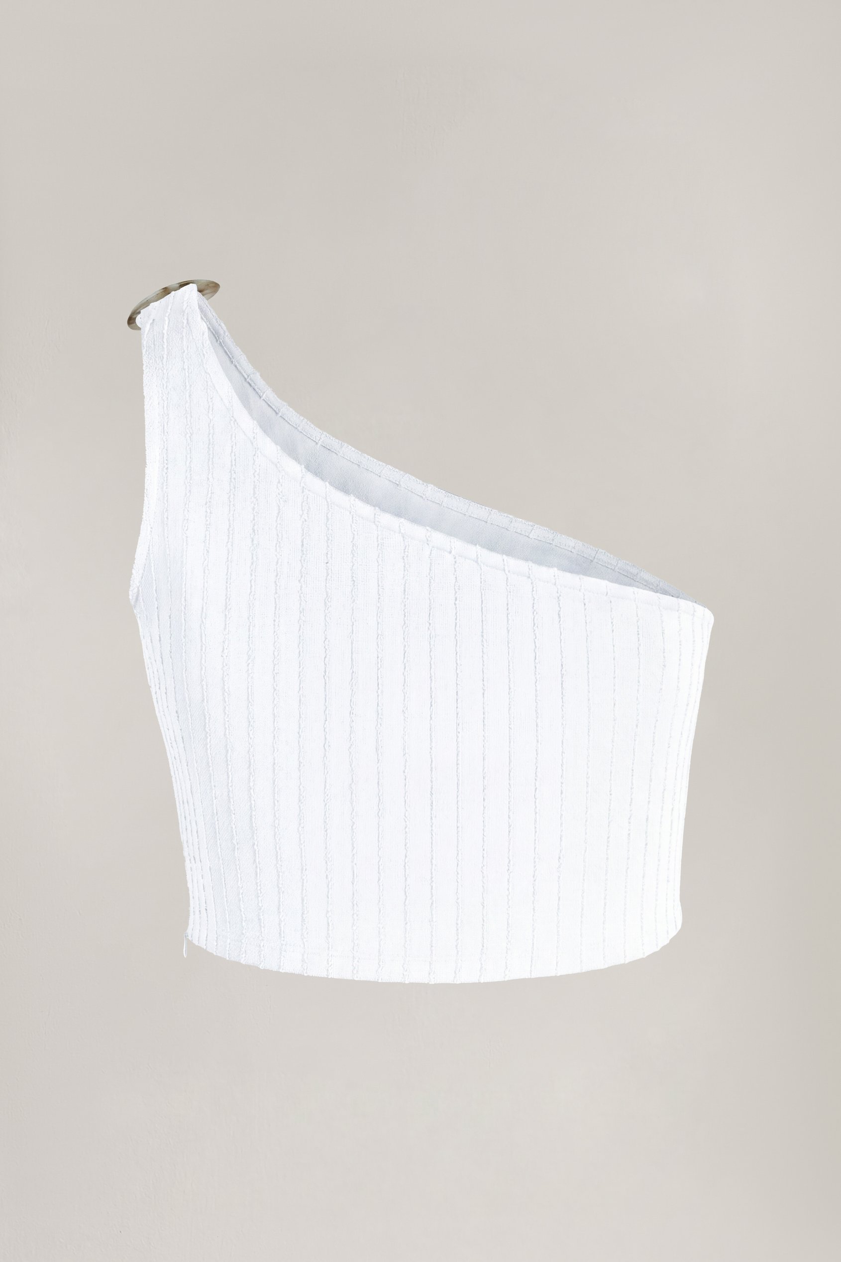One Shoulder Crop Vest Top