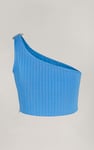 One Shoulder Crop Vest Top