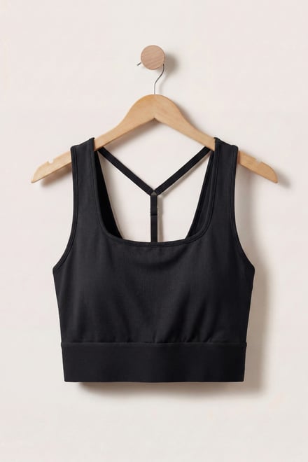 Y Back Body Fitted Cropped Vest