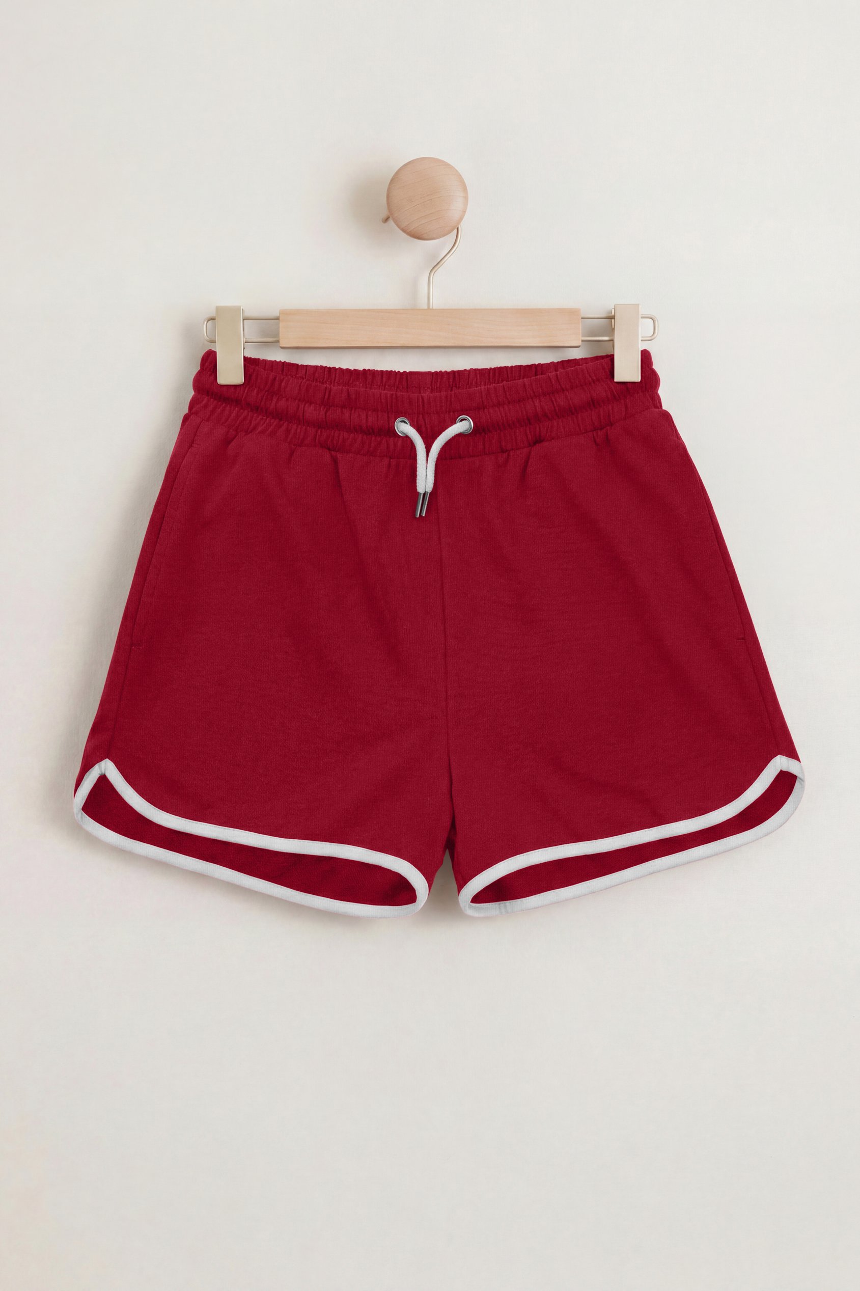 Enorsia Women's Red Everyday Comfort Shorts - Uk 16