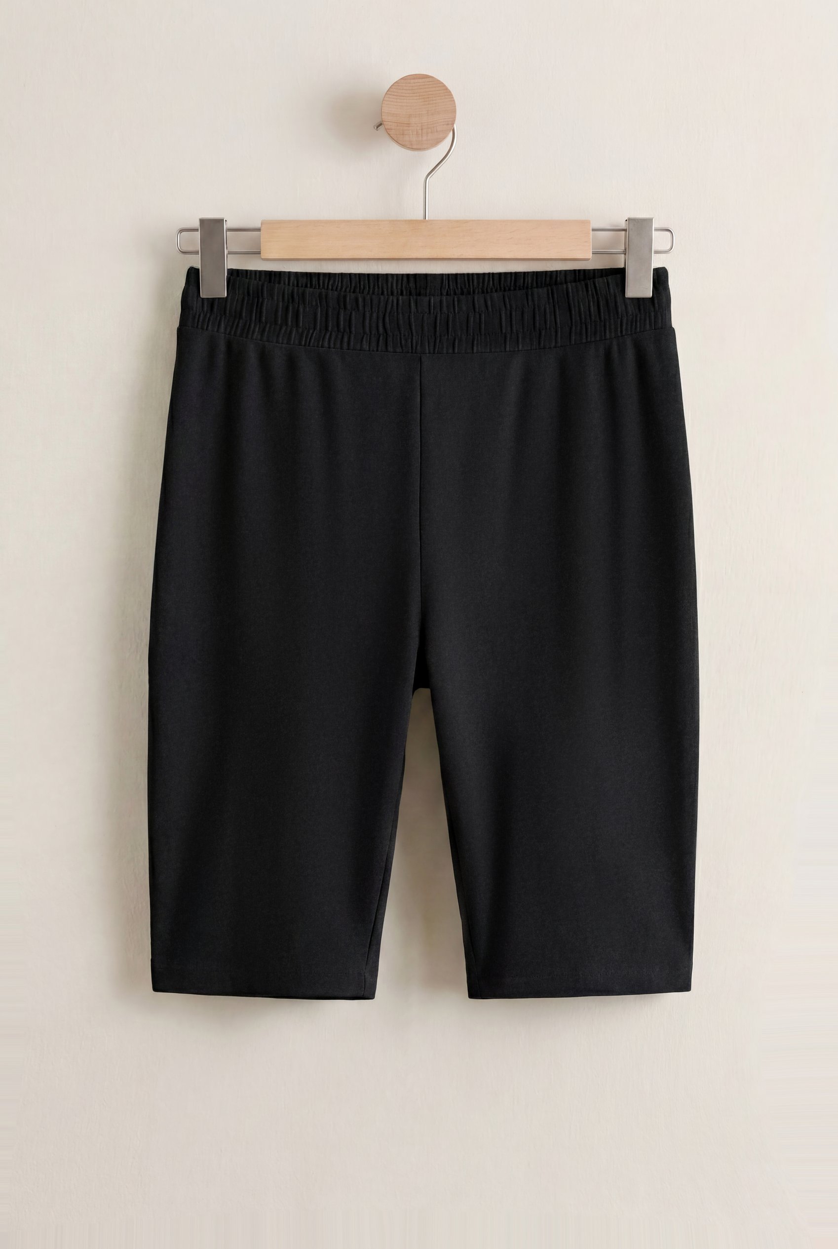Enorsia Women's Black Jersey Cycleing-Gym Shorts - Uk 12