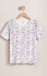Crayon Leaf Printed T-Shirt