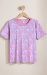 Crayon Leaf Printed T-Shirt