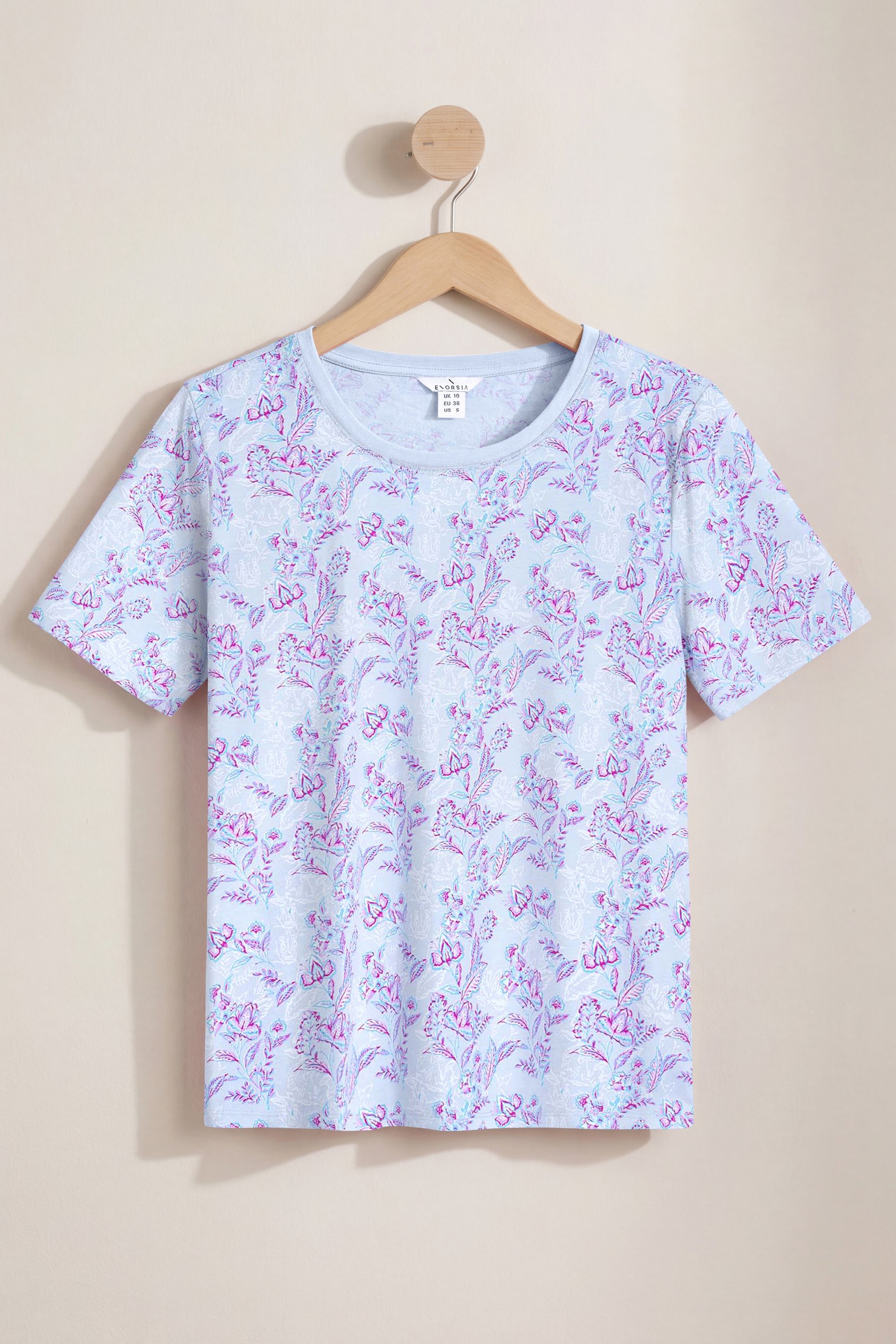 Crayon Leaf Printed T-Shirt