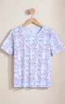 Crayon Leaf Printed T-Shirt