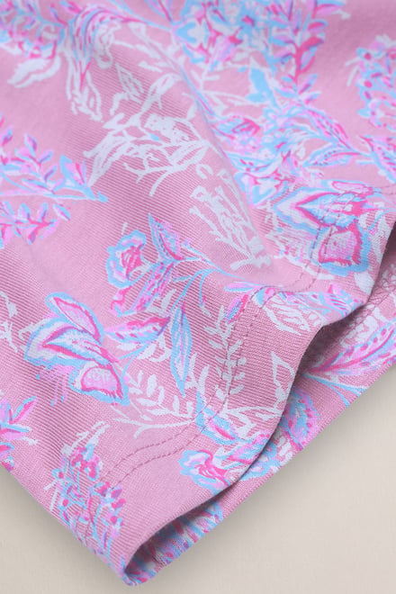 Crayon Leaf Printed T-Shirt