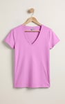 V-Neck Short Sleeve Slub T-Shirt