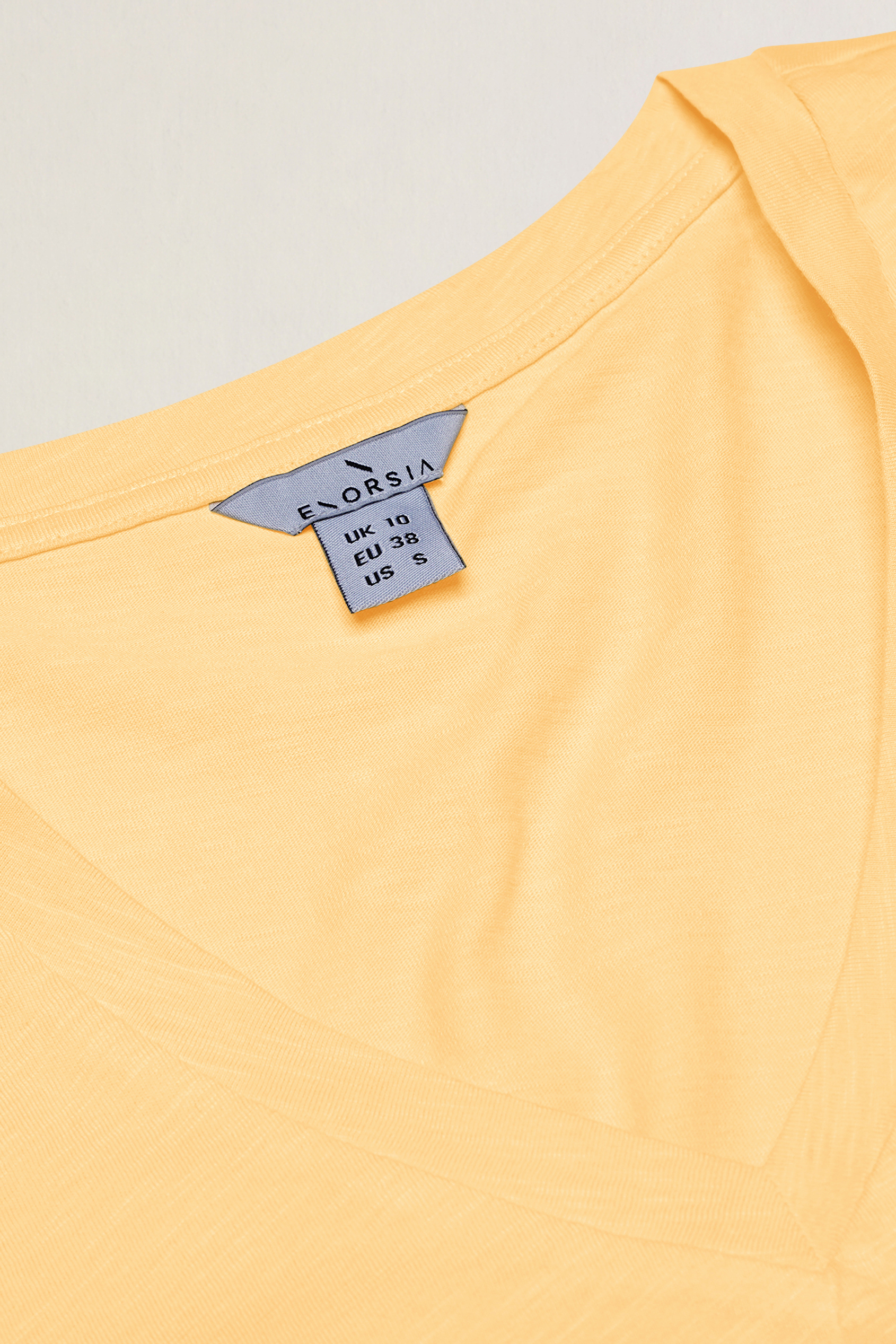 V-Neck Short Sleeve Slub T-Shirt