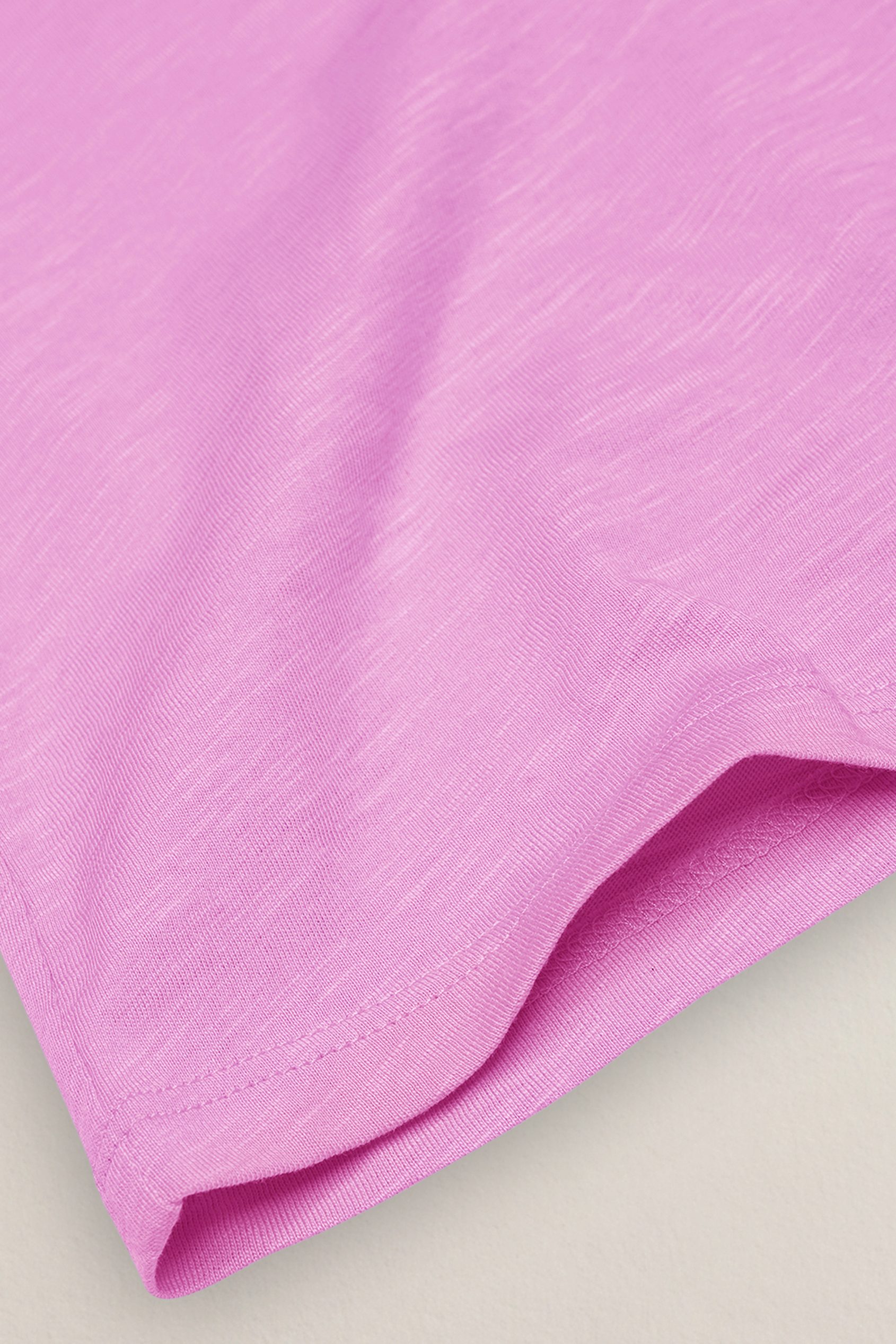 V-Neck Short Sleeve Slub T-Shirt