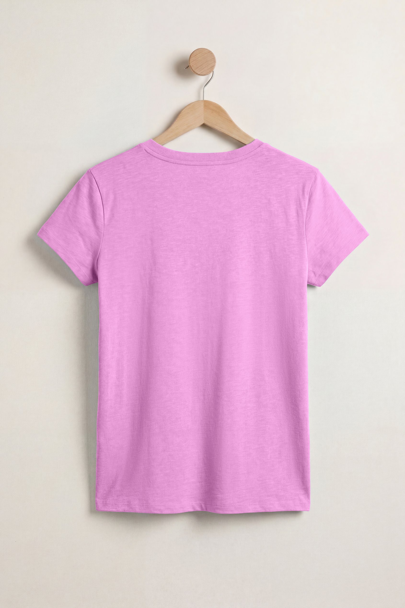 V-Neck Short Sleeve Slub T-Shirt