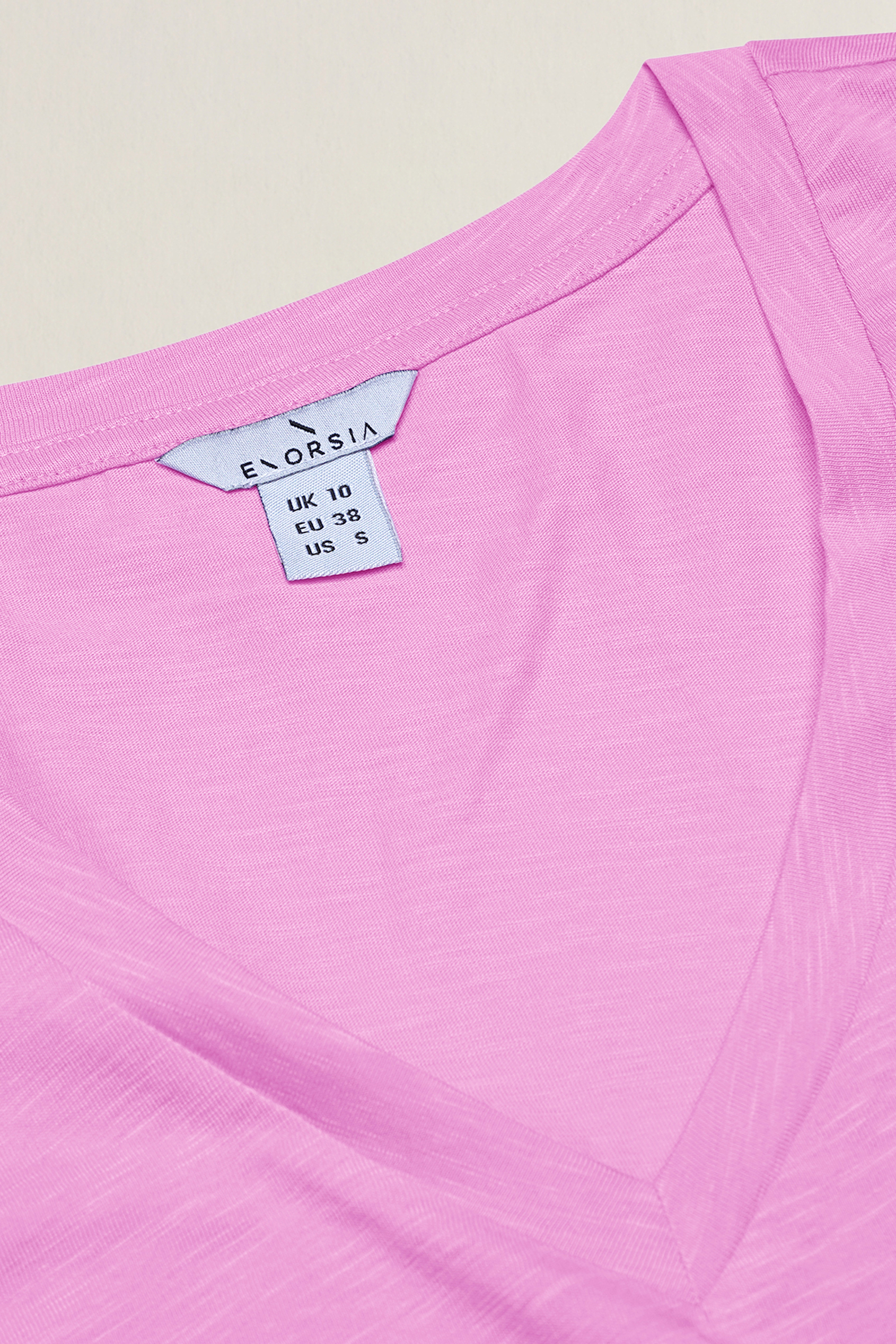 V-Neck Short Sleeve Slub T-Shirt
