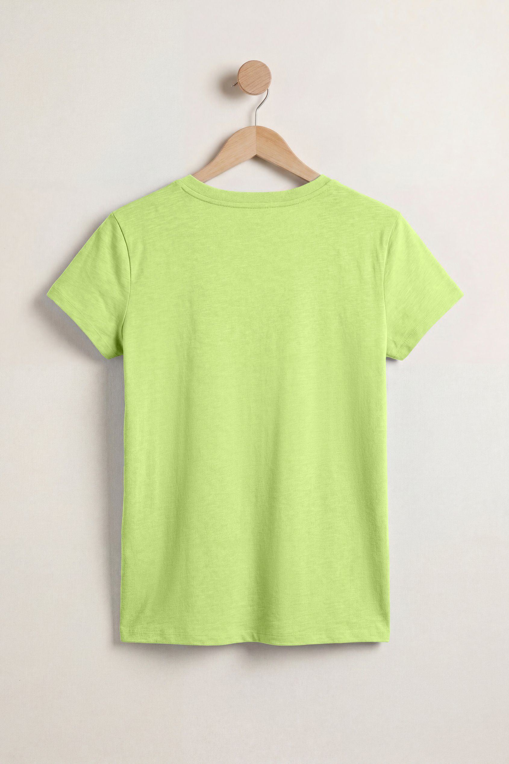 V-Neck Short Sleeve Slub T-Shirt