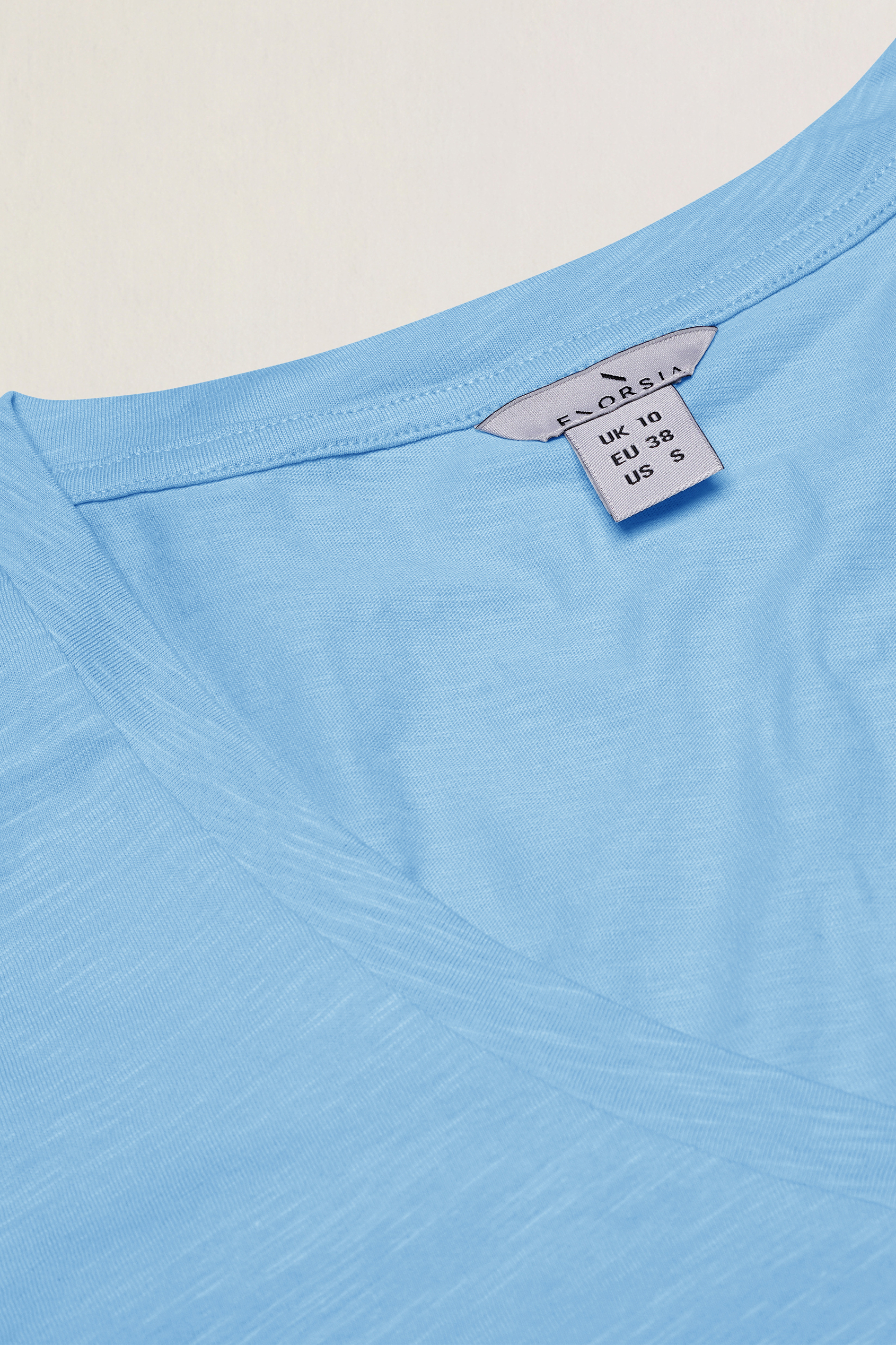 V-Neck Short Sleeve Slub T-Shirt