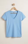 V-Neck Short Sleeve Slub T-Shirt