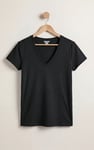 V-Neck Short Sleeve Slub T-Shirt