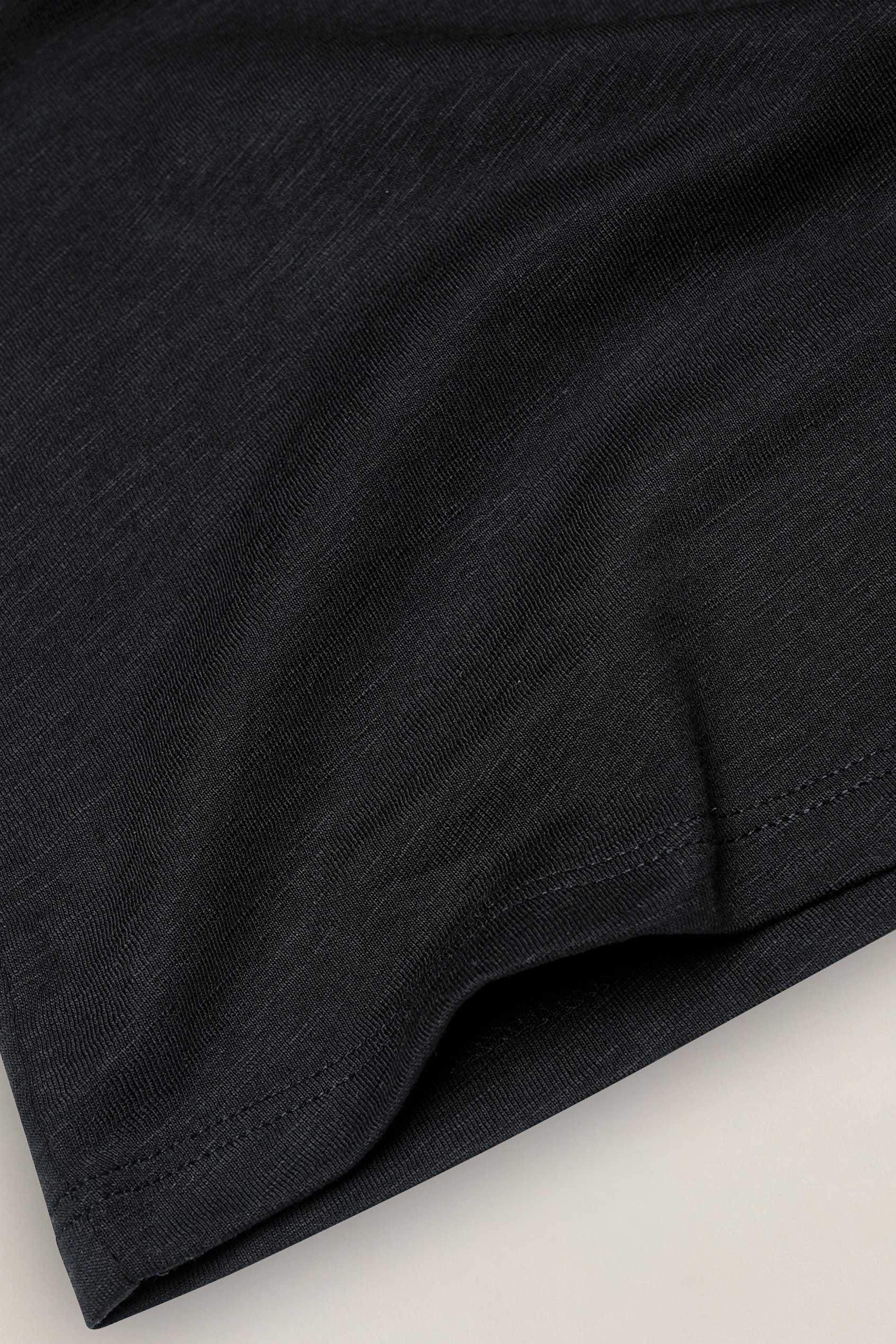 V-Neck Short Sleeve Slub T-Shirt