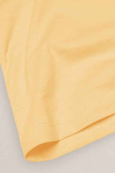 V-Neck Short Sleeve Slub T-Shirt