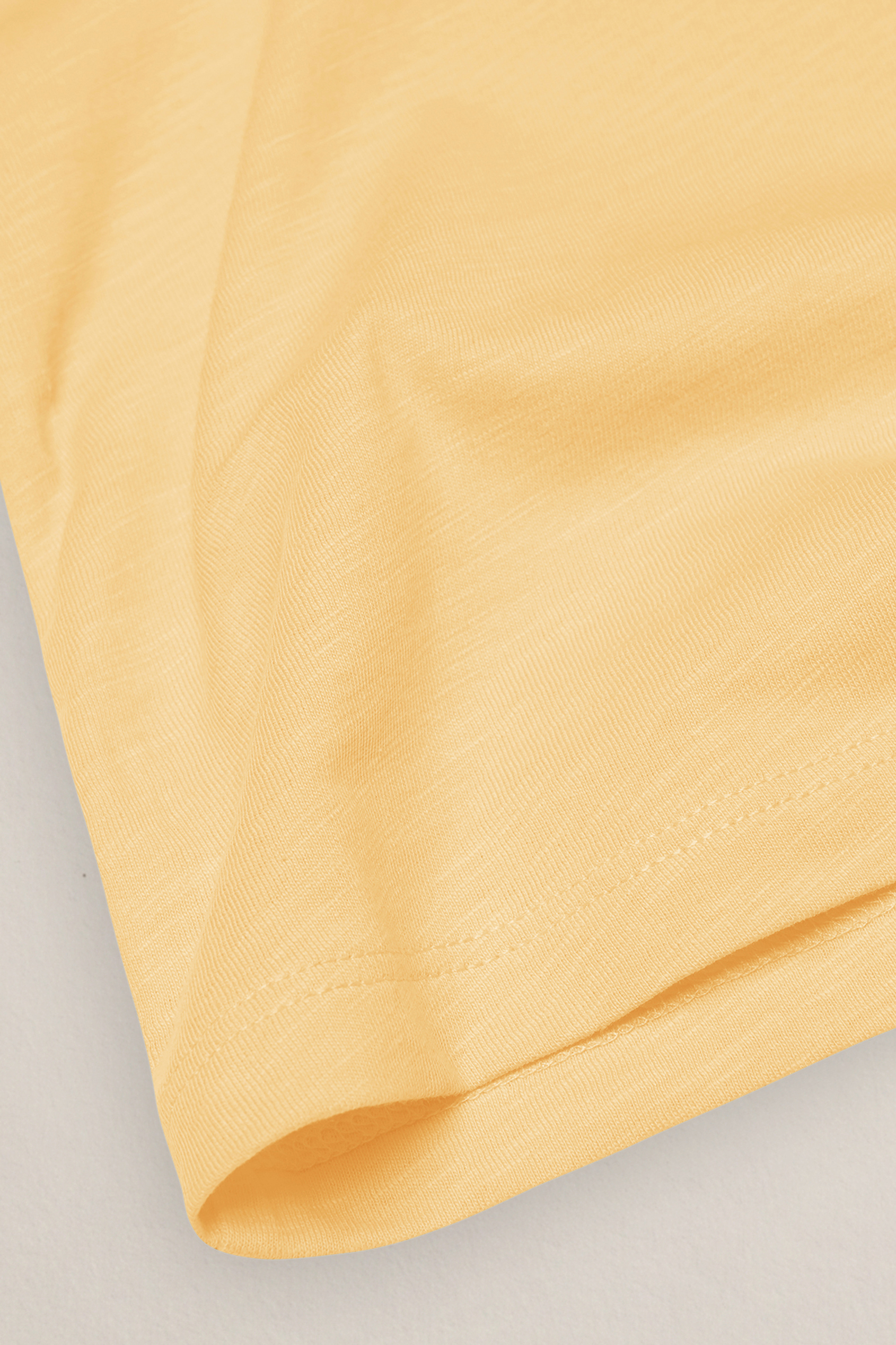 V-Neck Short Sleeve Slub T-Shirt